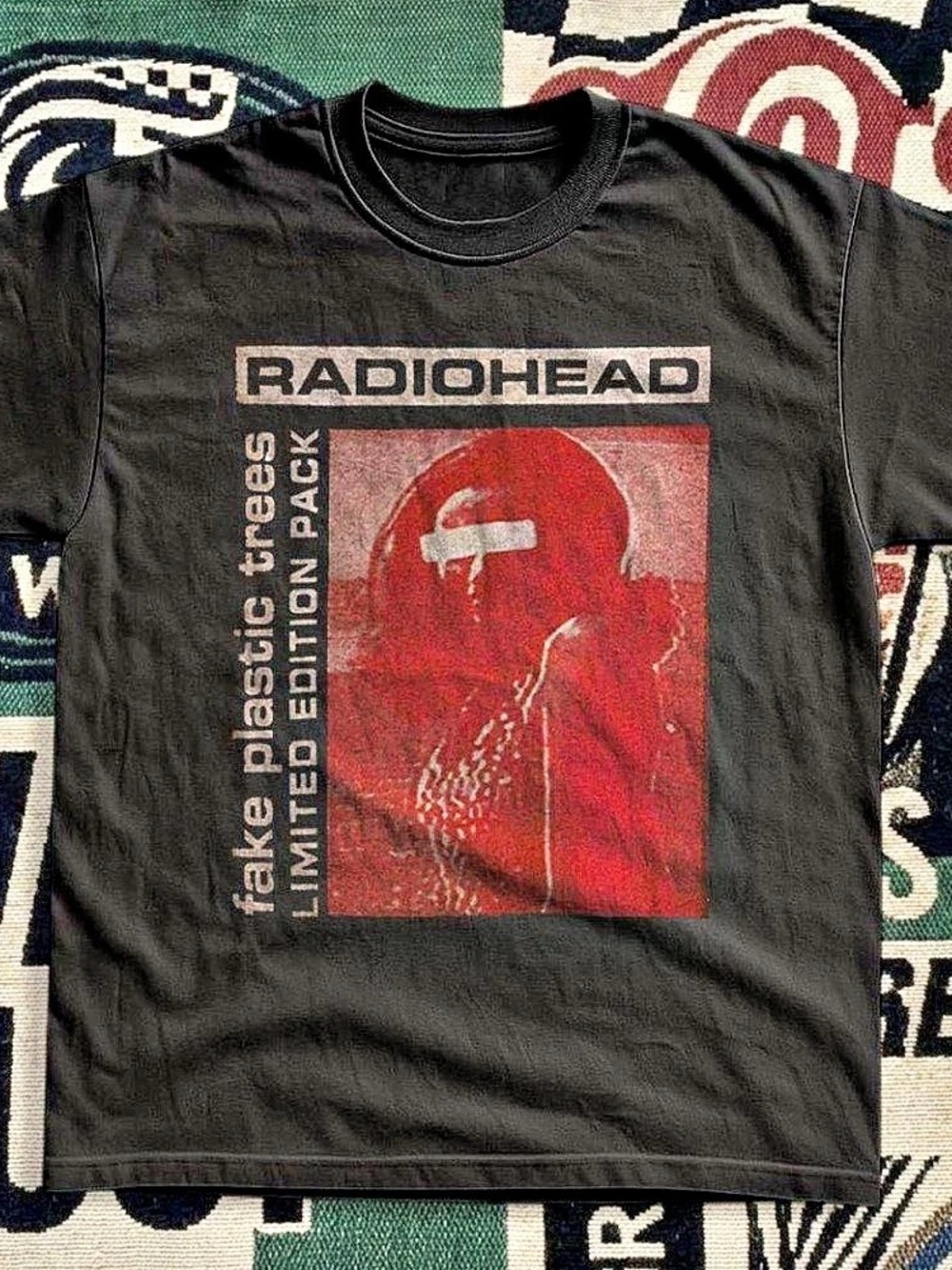 Radiohead Graphic Tee Black & Red